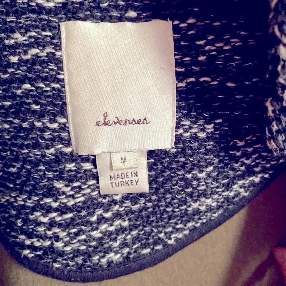 Anthropologie Elevenses Black Motif Minka Jacket Medium - Picture 3 of 11